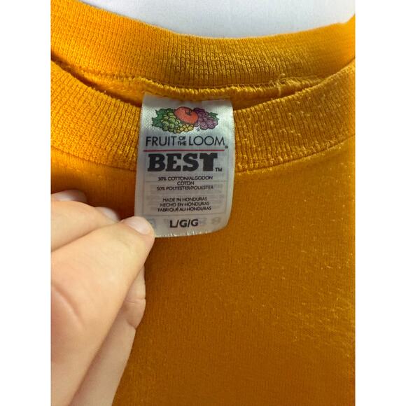 Fruit of the Loom Chicago, IL USA Crewneck Yellow Sweater Women's Size Large - Picture 3 of 3